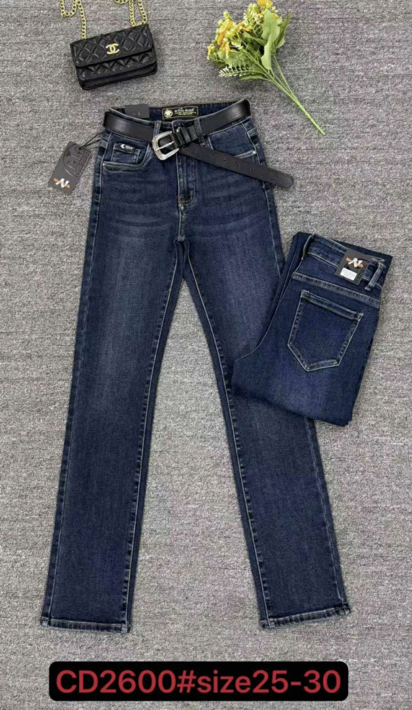 Spodnie damskie jeansy Roz 25-30, 1 Kolor Paczka 10 szt